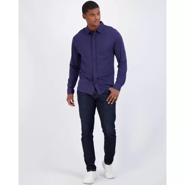 Real Essentials 3Pack Mens Classic Style Casual Long Sleeve Button Down Collared Shirt Available in Big ampamp TallSet 6