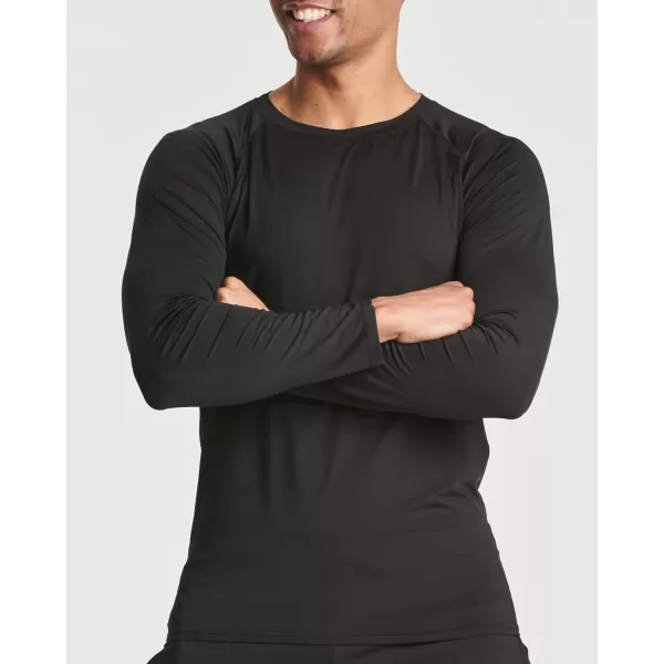 Real Essentials 4 Pack Mens Compression LongSleeve TShirt Athletic Cold Weather Baselayer Available in Big ampamp TallSet C