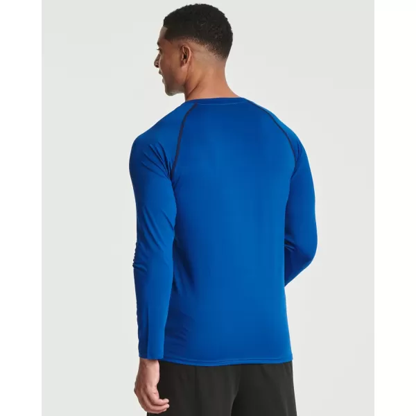 Real Essentials 4 Pack Mens Compression LongSleeve TShirt Athletic Cold Weather Baselayer Available in Big ampamp TallSet D