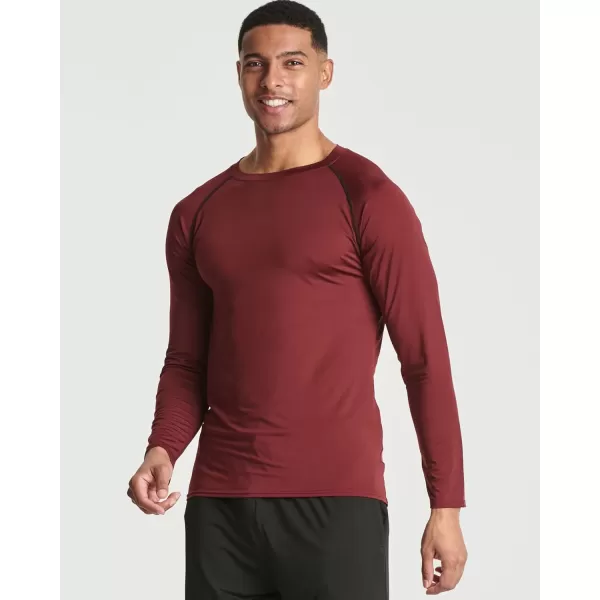 Real Essentials 4 Pack Mens Compression LongSleeve TShirt Athletic Cold Weather Baselayer Available in Big ampamp TallSet E