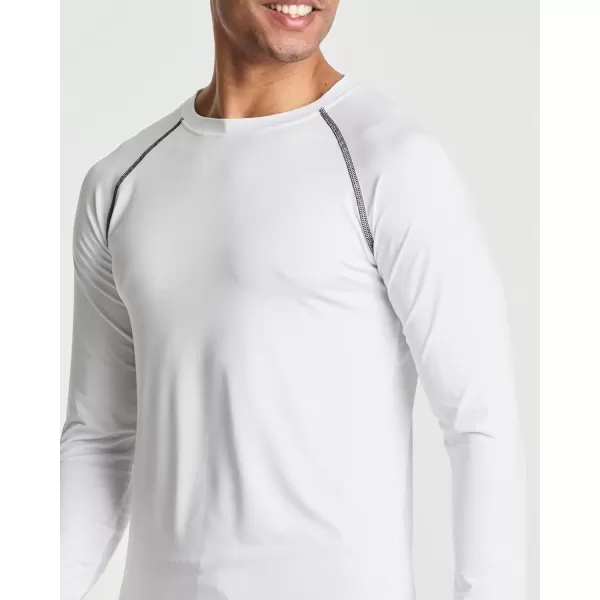 Real Essentials 4 Pack Mens Compression LongSleeve TShirt Athletic Cold Weather Baselayer Available in Big ampamp TallSet a