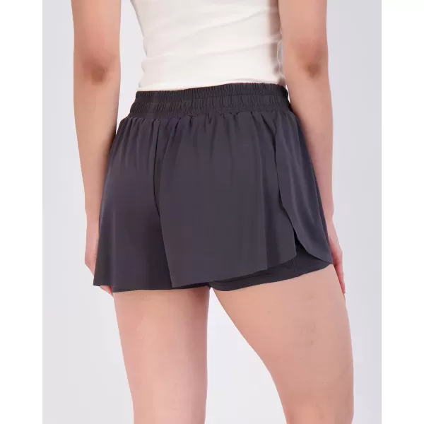 Real Essentials 4 Pack Womens Flowy Dry Fit Running Short  Gym Yoga Workout Summer Shorts Available in Plus SizePlusSize Set 6