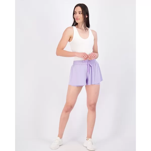 Real Essentials 4 Pack Womens Flowy Dry Fit Running Short  Gym Yoga Workout Summer Shorts Available in Plus SizePlusSize Set 7