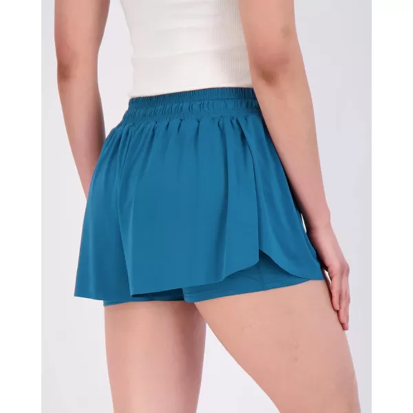 Real Essentials 4 Pack Womens Flowy Dry Fit Running Short  Gym Yoga Workout Summer Shorts Available in Plus SizePlusSize Set 7