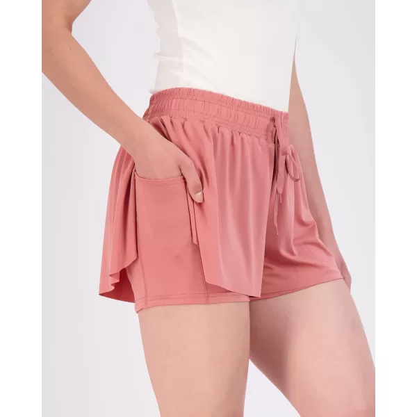 Real Essentials 4 Pack Womens Flowy Dry Fit Running Short  Gym Yoga Workout Summer Shorts Available in Plus SizePlusSize Set 7