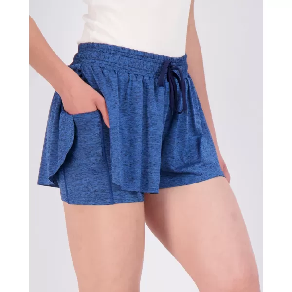 Real Essentials 4 Pack Womens Flowy Dry Fit Running Short  Gym Yoga Workout Summer Shorts Available in Plus SizeStandard Set 1