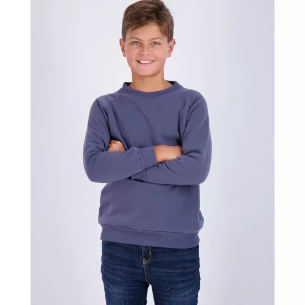 Real Essentials 3 Pack Boys Fleece Crew Neck Long Sleeve Sweatshirt  Soft Pullover Sweaters for Youth Kids Boys amp GirlsSet 6