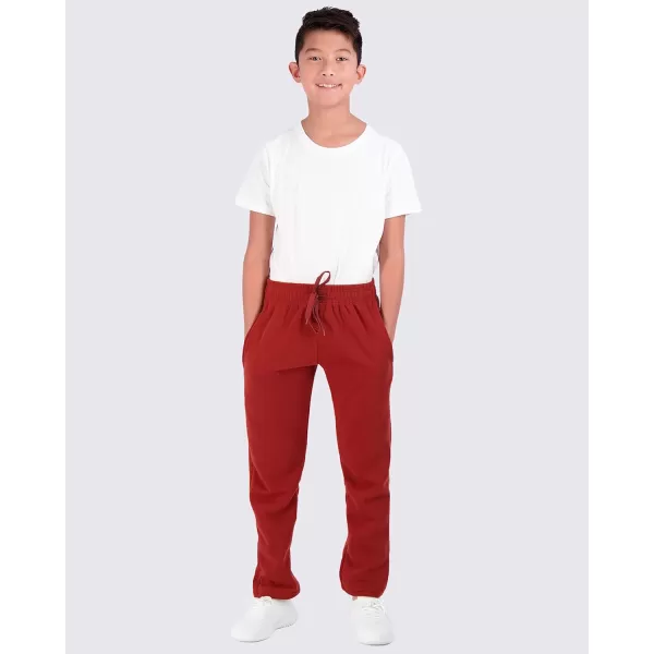 Real Essentials 3 Pack Boys Tech Fleece Open Bottom Sweatpants with PocketsSet 12