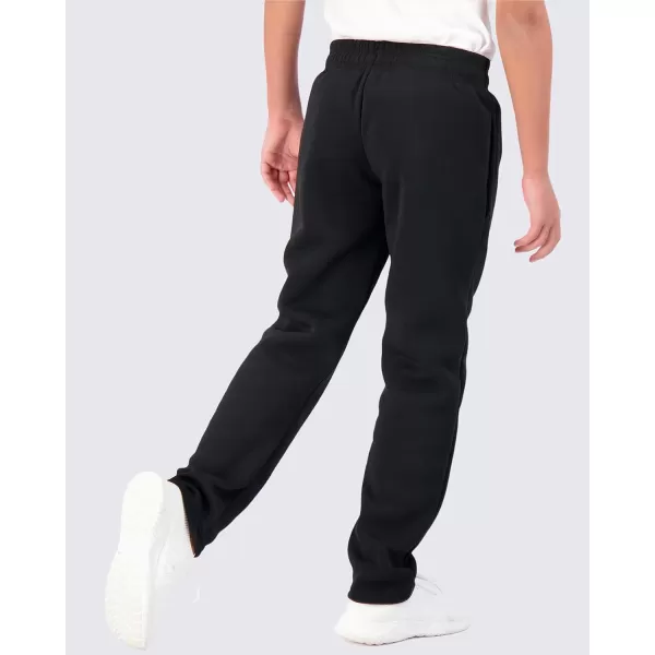 Real Essentials 3 Pack Boys Tech Fleece Open Bottom Sweatpants with PocketsSet 3