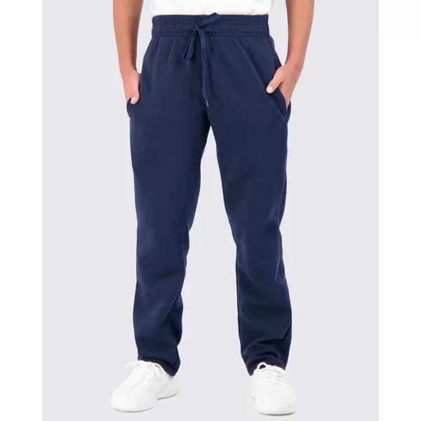 Real Essentials 3 Pack Boys Tech Fleece Open Bottom Sweatpants with PocketsSet 7