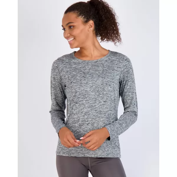 Real Essentials 4 Pack Womens DryFit Tech Stretch LongSleeve Athletic Workout TShirt Available in Plus SizeRegular Size Set 11