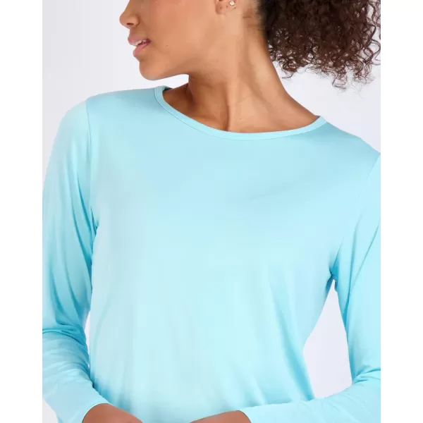 Real Essentials 4 Pack Womens DryFit Tech Stretch LongSleeve Athletic Workout TShirt Available in Plus SizeRegular Size Set 12