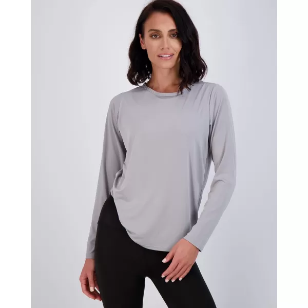 Real Essentials 4 Pack Womens DryFit Tech Stretch LongSleeve Athletic Workout TShirt Available in Plus SizeRegular Size Set 2