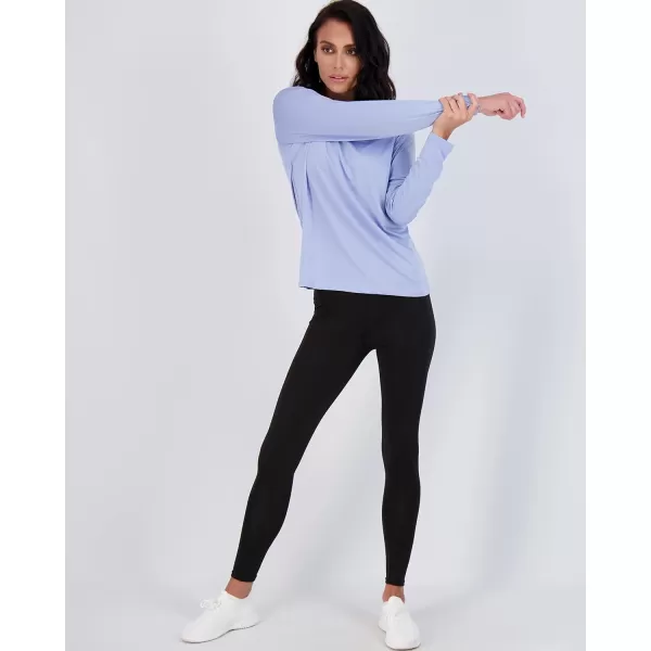 Real Essentials 4 Pack Womens DryFit Tech Stretch LongSleeve Athletic Workout TShirt Available in Plus SizeRegular Size Set 3