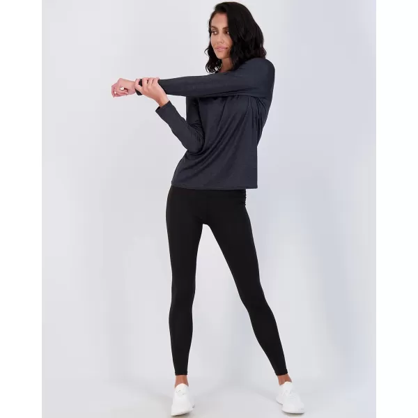 Real Essentials 4 Pack Womens DryFit Tech Stretch LongSleeve Athletic Workout TShirt Available in Plus SizeRegular Size Set 7