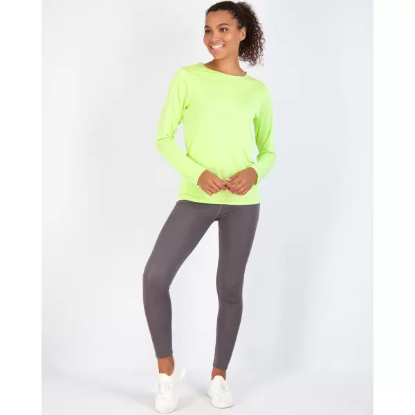 Real Essentials 4 Pack Womens DryFit Tech Stretch LongSleeve Athletic Workout TShirt Available in Plus SizeRegular Size Set 9