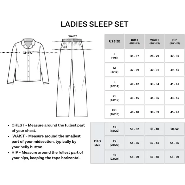 Real Essentials 4 Piece Womens Long amp Short Sleeve Button Down Pajama Set  Ultra Soft Available In Plus SizeLong Sleeve Long Sleeve  Set 10