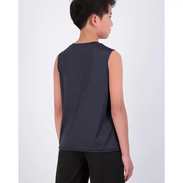 Real Essentials 5 Pack Boys DryFit Active Athletic Performance Tank TopSet 1