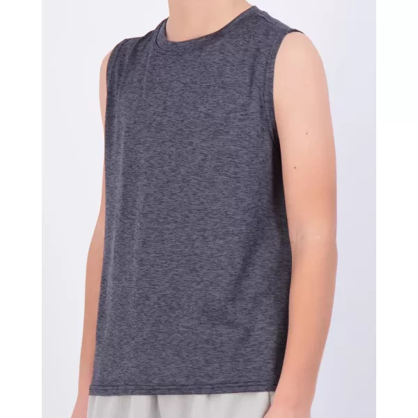 Real Essentials 5 Pack Boys DryFit Active Athletic Performance Tank TopSet 7