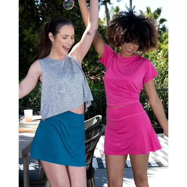 Real Essentials 5 Pack Womens Dry Fit Crop Summer Tank Top  Gym Yoga Workout Sports Tee Available in Plus SizeStandard Set 5