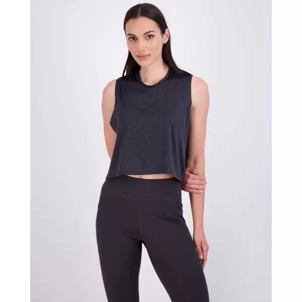 Real Essentials 5 Pack Womens Dry Fit Crop Summer Tank Top  Gym Yoga Workout Sports Tee Available in Plus SizeStandard Set 6