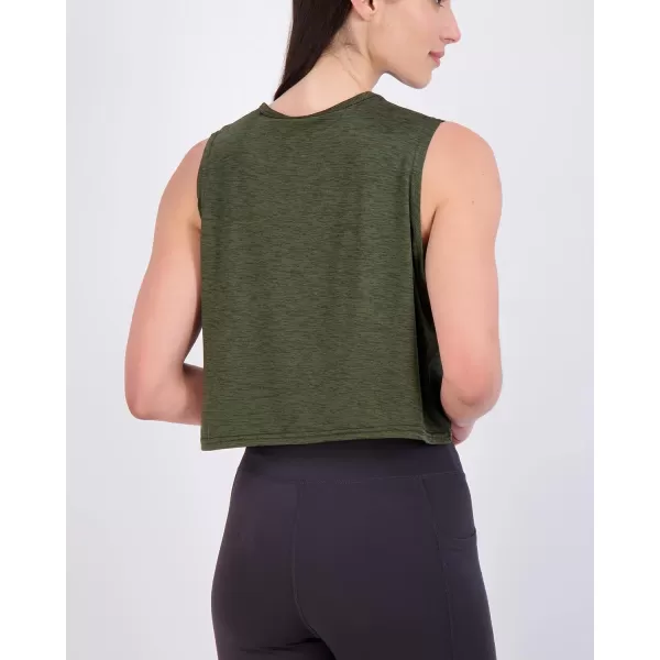 Real Essentials 5 Pack Womens Dry Fit Crop Summer Tank Top  Gym Yoga Workout Sports Tee Available in Plus SizeStandard Set 6