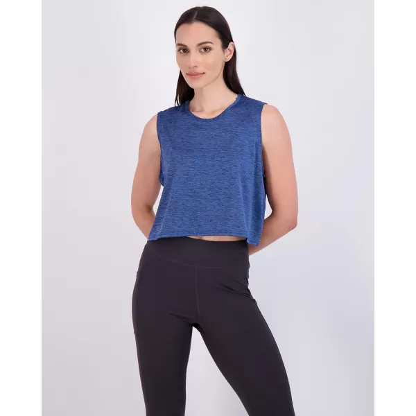 Real Essentials 5 Pack Womens Dry Fit Crop Summer Tank Top  Gym Yoga Workout Sports Tee Available in Plus SizeStandard Set 7