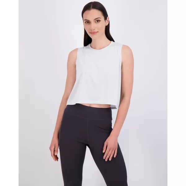 Real Essentials 5 Pack Womens Dry Fit Crop Summer Tank Top  Gym Yoga Workout Sports Tee Available in Plus SizeStandard Set 8