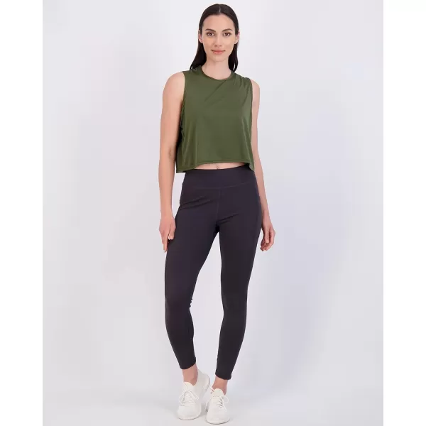 Real Essentials 5 Pack Womens Dry Fit Crop Summer Tank Top  Gym Yoga Workout Sports Tee Available in Plus SizeStandard Set 8