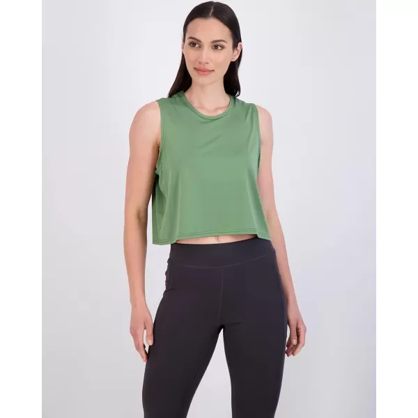 Real Essentials 5 Pack Womens Dry Fit Crop Summer Tank Top  Gym Yoga Workout Sports Tee Available in Plus SizeStandard Set 9