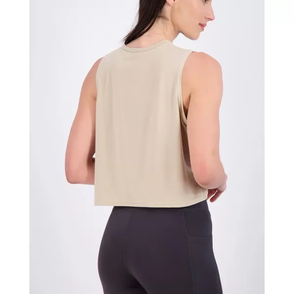 Real Essentials 5 Pack Womens Dry Fit Crop Summer Tank Top  Gym Yoga Workout Sports Tee Available in Plus SizeStandard Set 9