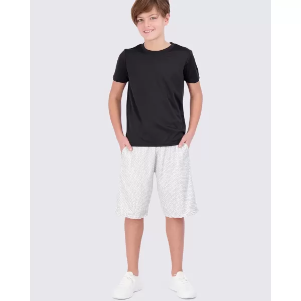 Real Essentials 5 Pack Youth Mesh Moisture Wicking Active Athletic Performance ShortSleeve TShirt Boys amp GirlsSet a