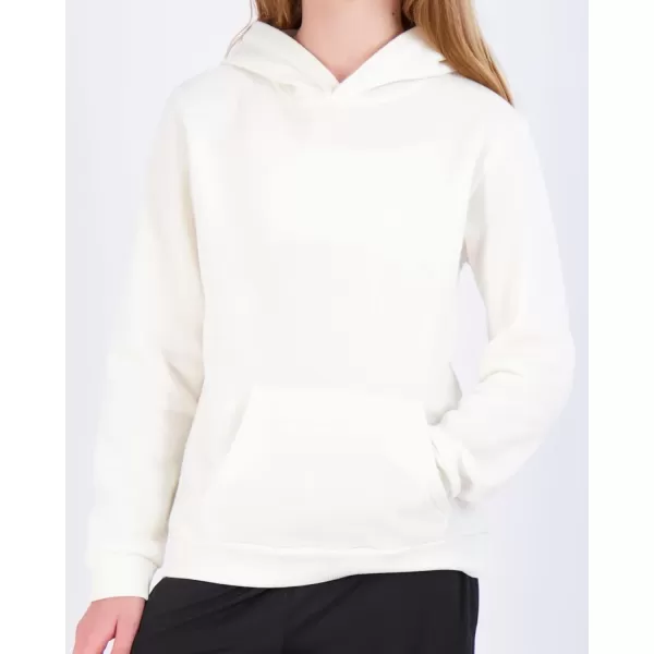 Real Essentials 3 Pack Girls Soft Brushed Fleece Pullover Hoodie Sweatshirt With Kangaroo Pocket Ages 716Set 6