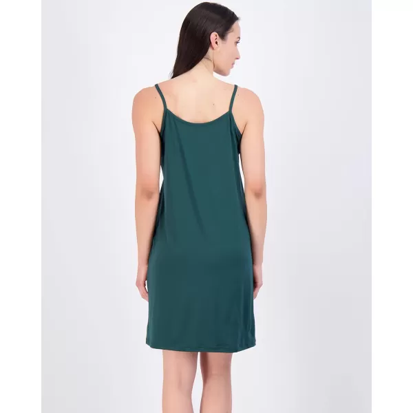 Real Essentials 3 Pack Womens Cami Sleeveless Slip On Night Gown  Chemise Nightgown for Women Available in Plus SizeStandard Set 1