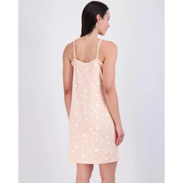 Real Essentials 3 Pack Womens Cami Sleeveless Slip On Night Gown  Chemise Nightgown for Women Available in Plus SizeStandard Set 6
