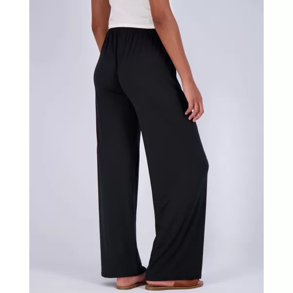 Real Essentials 3 Pack Womens Wide Leg Palazzo Lounge Pants Drawstring  Loose Casual Pajama Pants Available In PlusPlus Size Set 1