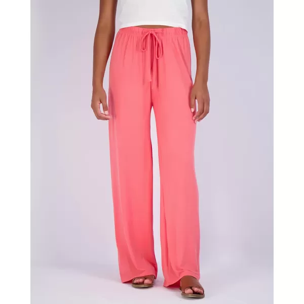 Real Essentials 3 Pack Womens Wide Leg Palazzo Lounge Pants Drawstring  Loose Casual Pajama Pants Available In PlusPlus Size Set 8