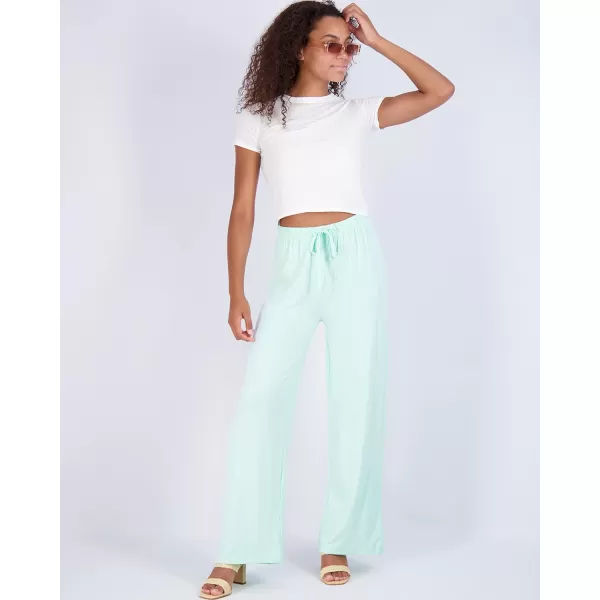 Real Essentials 3 Pack Womens Wide Leg Palazzo Lounge Pants Drawstring  Loose Casual Pajama Pants Available In PlusPlus Size Set 8