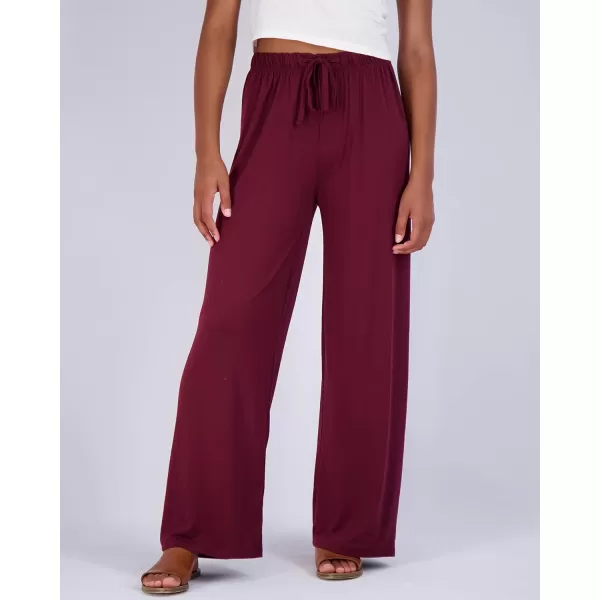 Real Essentials 3 Pack Womens Wide Leg Palazzo Lounge Pants Drawstring  Loose Casual Pajama Pants Available In PlusRegular Set 2