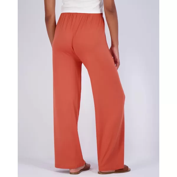 Real Essentials 3 Pack Womens Wide Leg Palazzo Lounge Pants Drawstring  Loose Casual Pajama Pants Available In PlusRegular Set 4