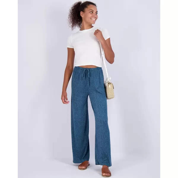 Real Essentials 3 Pack Womens Wide Leg Palazzo Lounge Pants Drawstring  Loose Casual Pajama Pants Available In PlusRegular Set 4