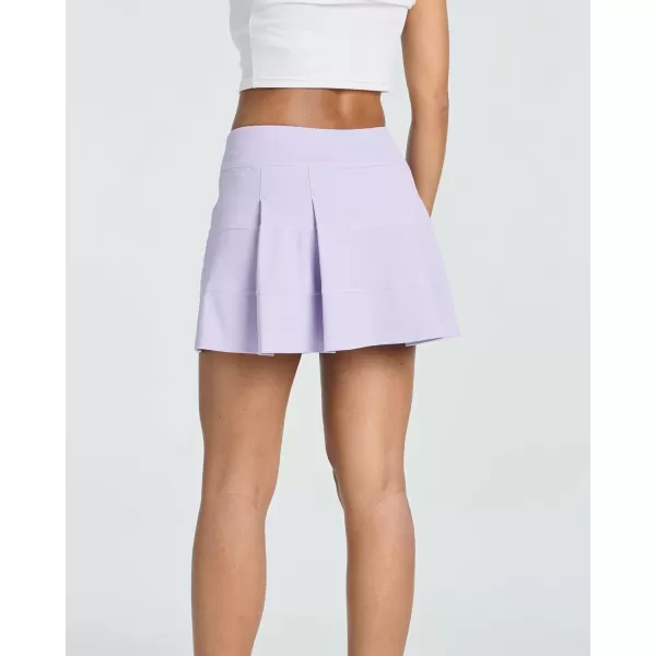Real Essentials 3 PackWomens Pleated Tennis Skorts Golf Skirt for Woman High Waisted Lightweight Athletic Shorts PocketsSet 1