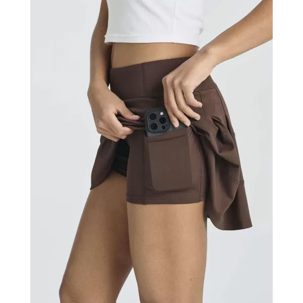 Real Essentials 3 PackWomens Pleated Tennis Skorts Golf Skirt for Woman High Waisted Lightweight Athletic Shorts PocketsSet 2