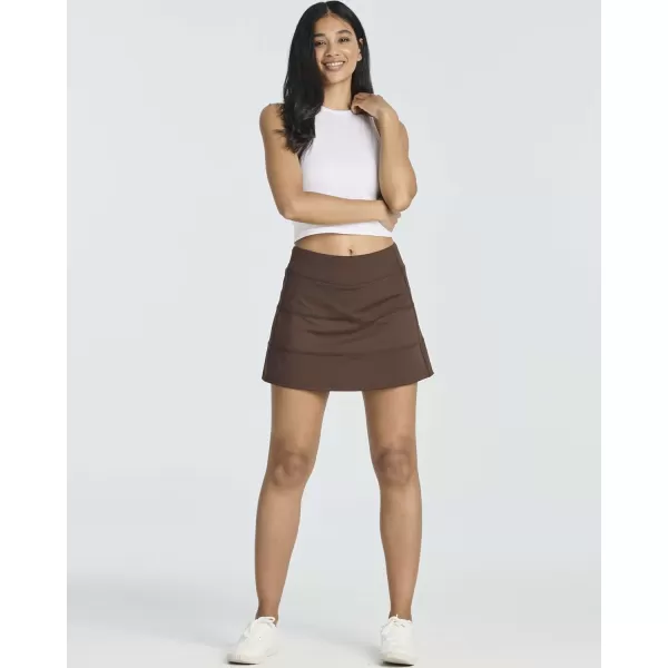 Real Essentials 3 PackWomens Pleated Tennis Skorts Golf Skirt for Woman High Waisted Lightweight Athletic Shorts PocketsSet 2