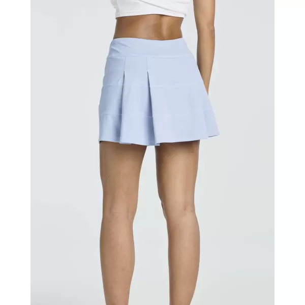 Real Essentials 3 PackWomens Pleated Tennis Skorts Golf Skirt for Woman High Waisted Lightweight Athletic Shorts PocketsSet 3