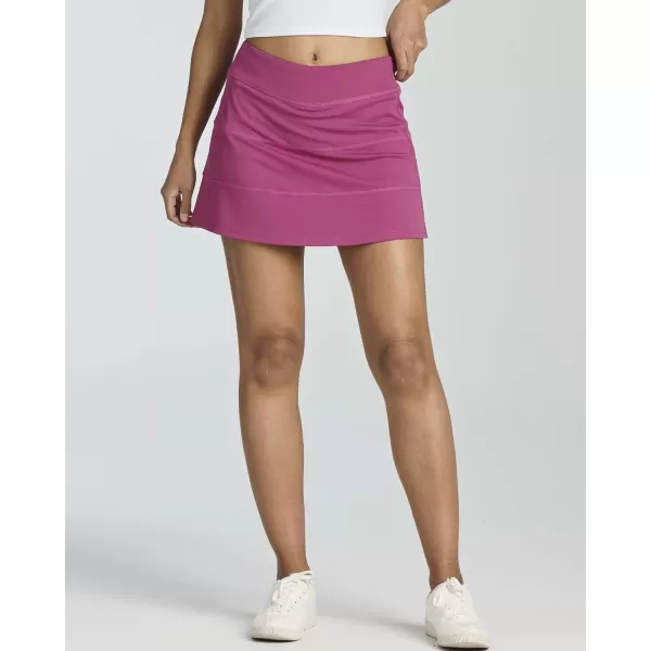 Real Essentials 3 PackWomens Pleated Tennis Skorts Golf Skirt for Woman High Waisted Lightweight Athletic Shorts PocketsSet 5