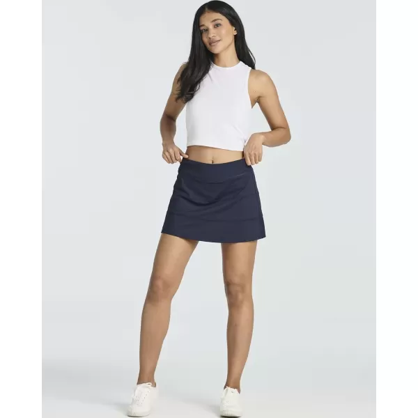 Real Essentials 3 PackWomens Pleated Tennis Skorts Golf Skirt for Woman High Waisted Lightweight Athletic Shorts PocketsSet 5