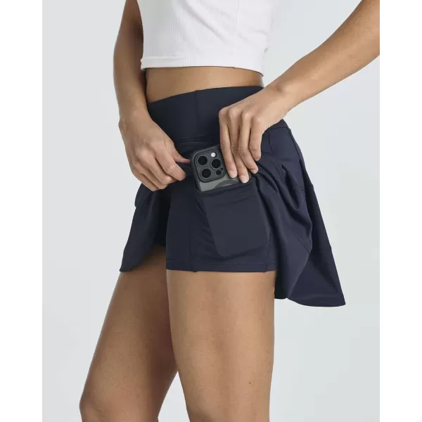 Real Essentials 3 PackWomens Pleated Tennis Skorts Golf Skirt for Woman High Waisted Lightweight Athletic Shorts PocketsSet 5