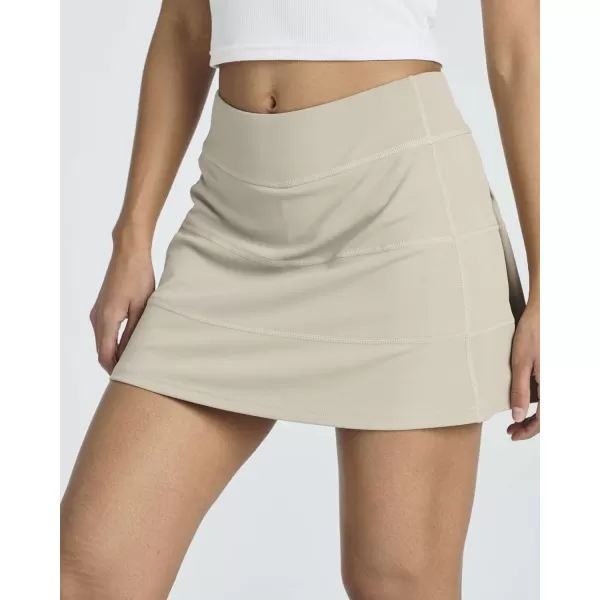 Real Essentials 3 PackWomens Pleated Tennis Skorts Golf Skirt for Woman High Waisted Lightweight Athletic Shorts PocketsSet 6