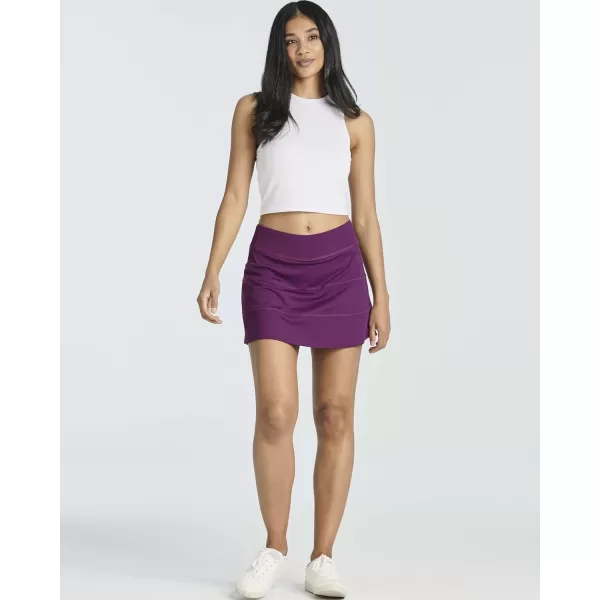 Real Essentials 3 PackWomens Pleated Tennis Skorts Golf Skirt for Woman High Waisted Lightweight Athletic Shorts PocketsSet 6